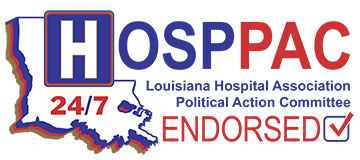  Beth Mizell endorsement from Louisiana Hospital Association Political Action Committee.